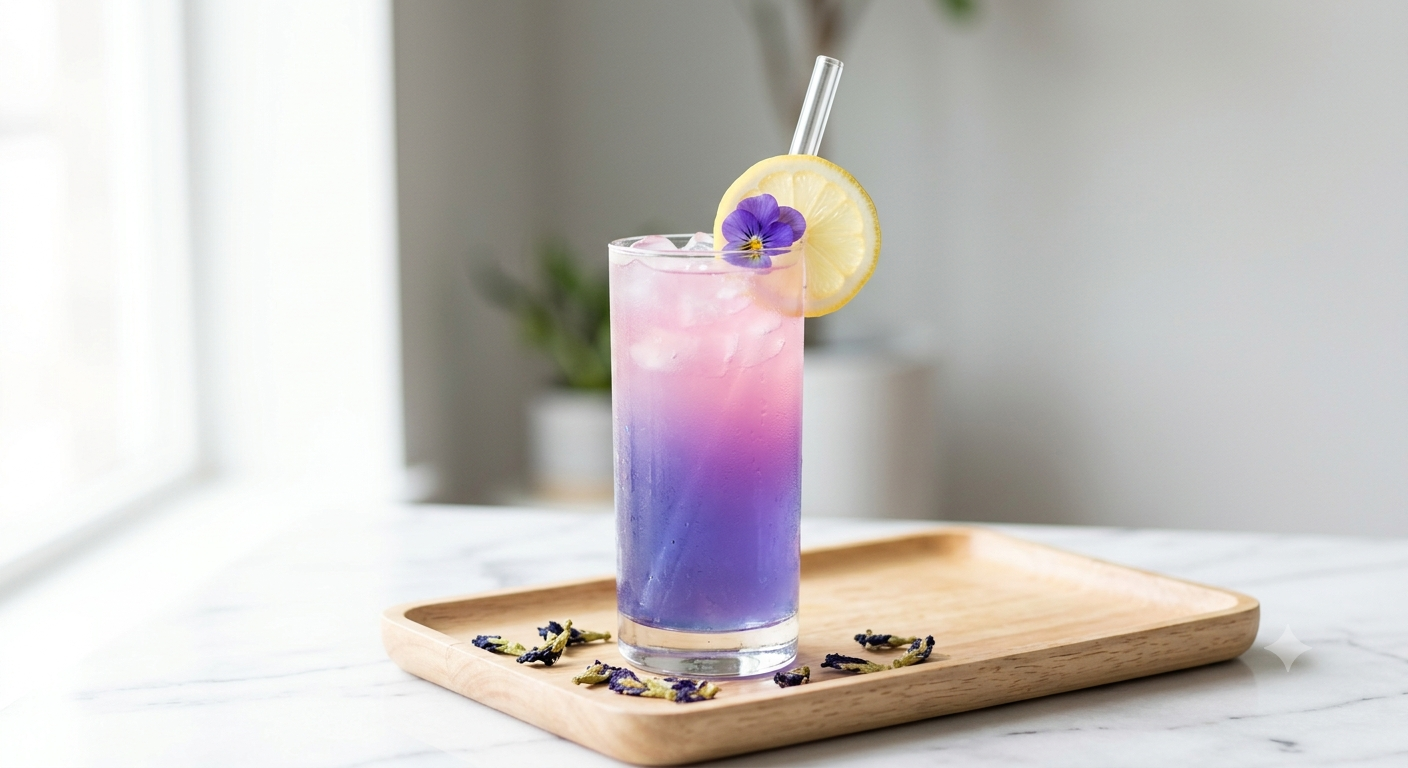 Butterfly Pea Vitamin C Glow Lemonade