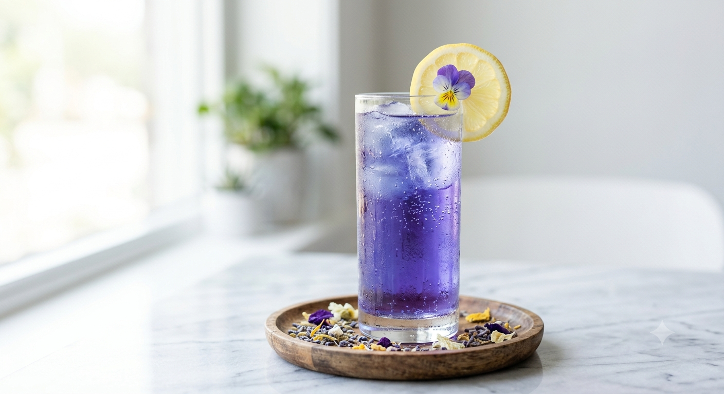 Butterfly Pea Bloom Mocktail
